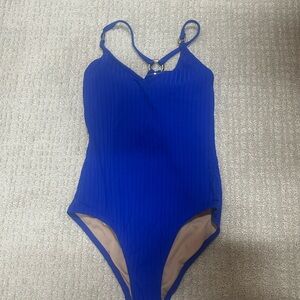 Kona Sol Cobalt Blue One-Piece Swimsuit